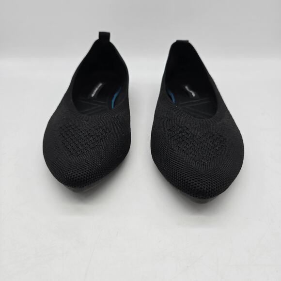 French Connection Womens Pointed Toe Slip-on Knit Ballet Flats Black Size 7.5 - Picture 2 of 7